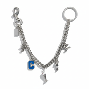 SILVER VARSITY CHARM CHAIN