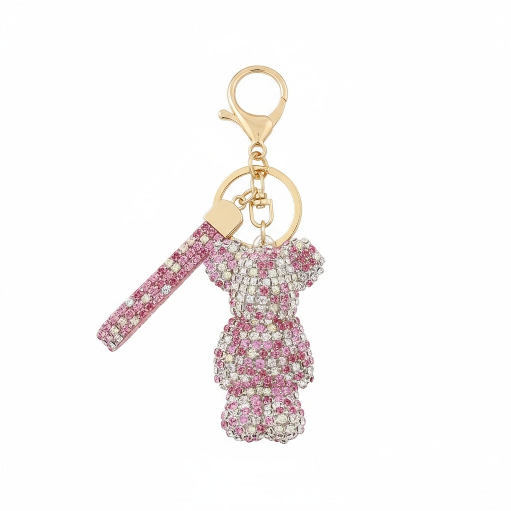 Pink Diamond Bear Chain