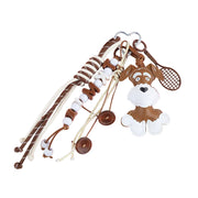 SCHNAUZER PUPPY TENNIS RACKET DOG BAG CHARM