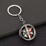 Metal Car Wheel Keychain