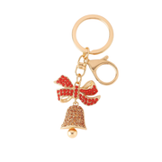 Golden Bell Chain With Red Bow