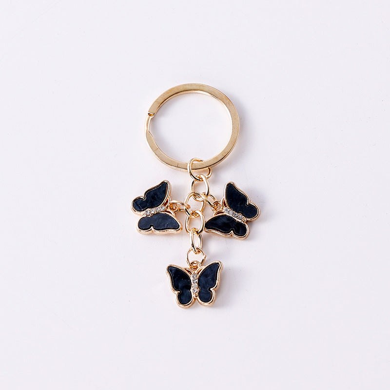 Diamond Alloy Butterfly Keychain