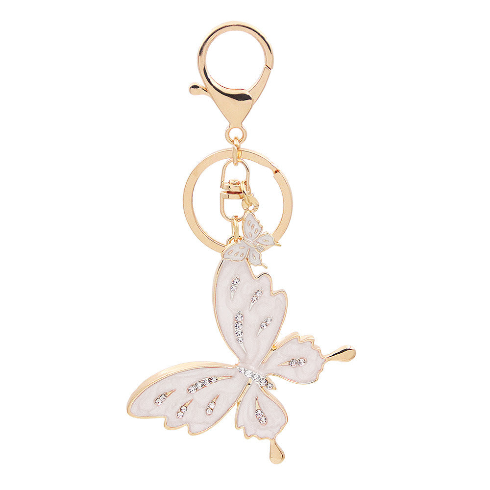 Exquisite Metal Butterfly Keychain Charm