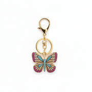 Butterfly Crystal Keychain Charm