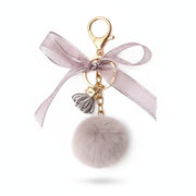 Fluffy Mini Pom Pom Keychain Charm