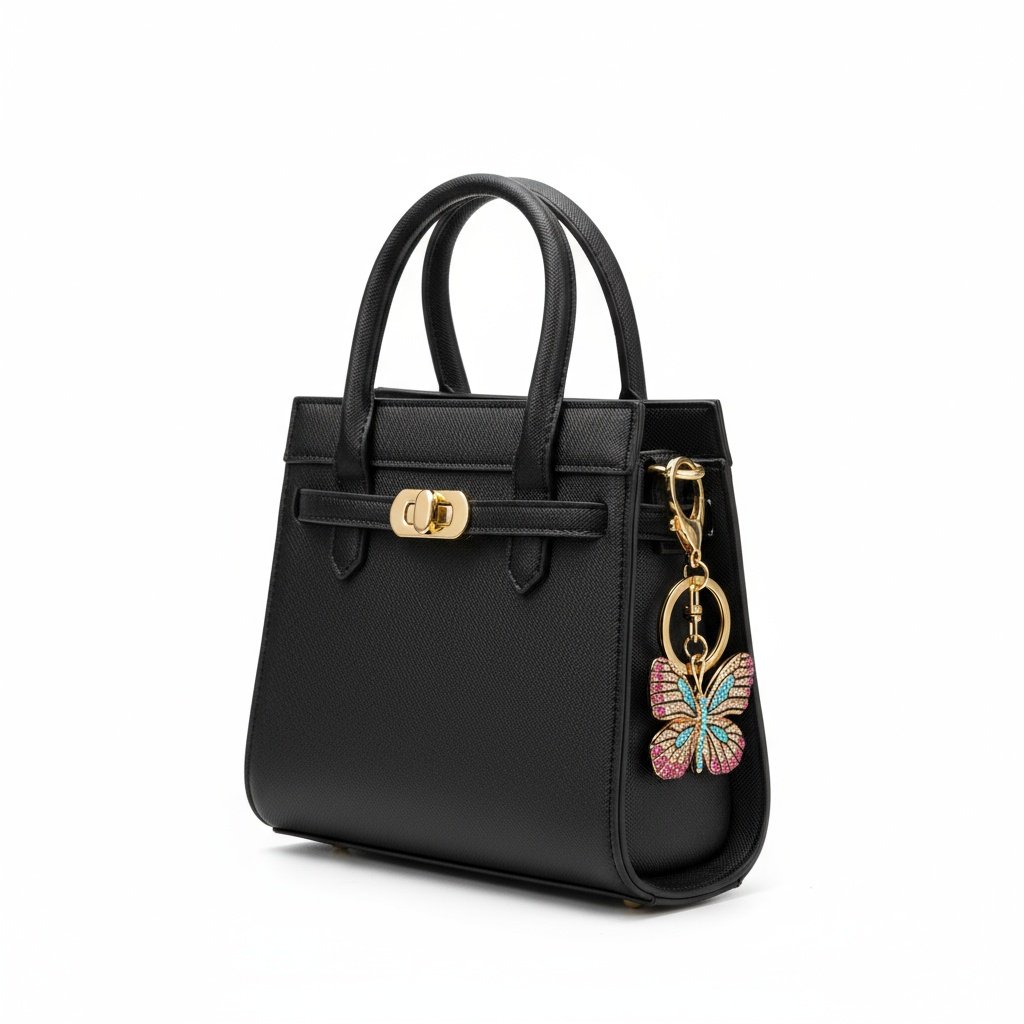 Butterfly Crystal Keychain Charm